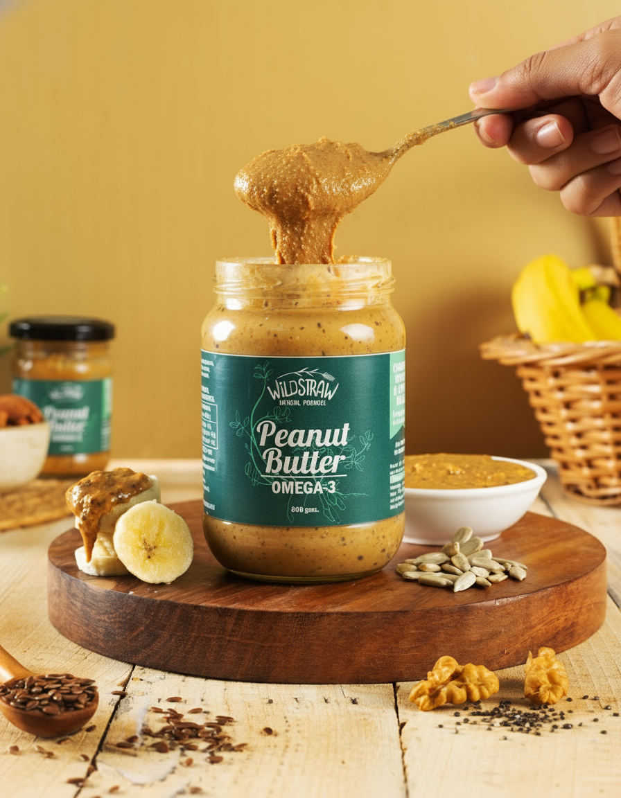 omega 3 peanut butter, flaxseed peanut butter, healthy fats, heart healthy spread